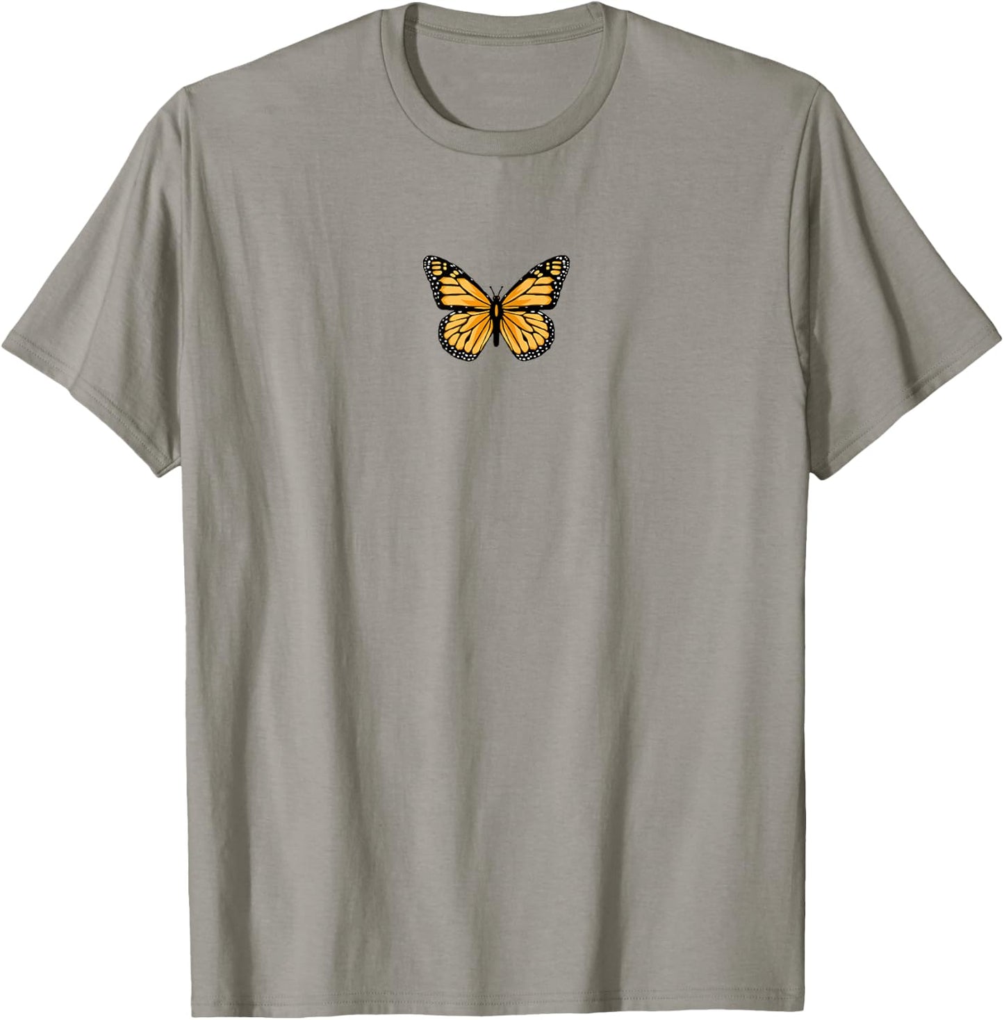 Classic Black and Orange Monarch Butterfly Icon T-Shirt - T-Shirt | Sand