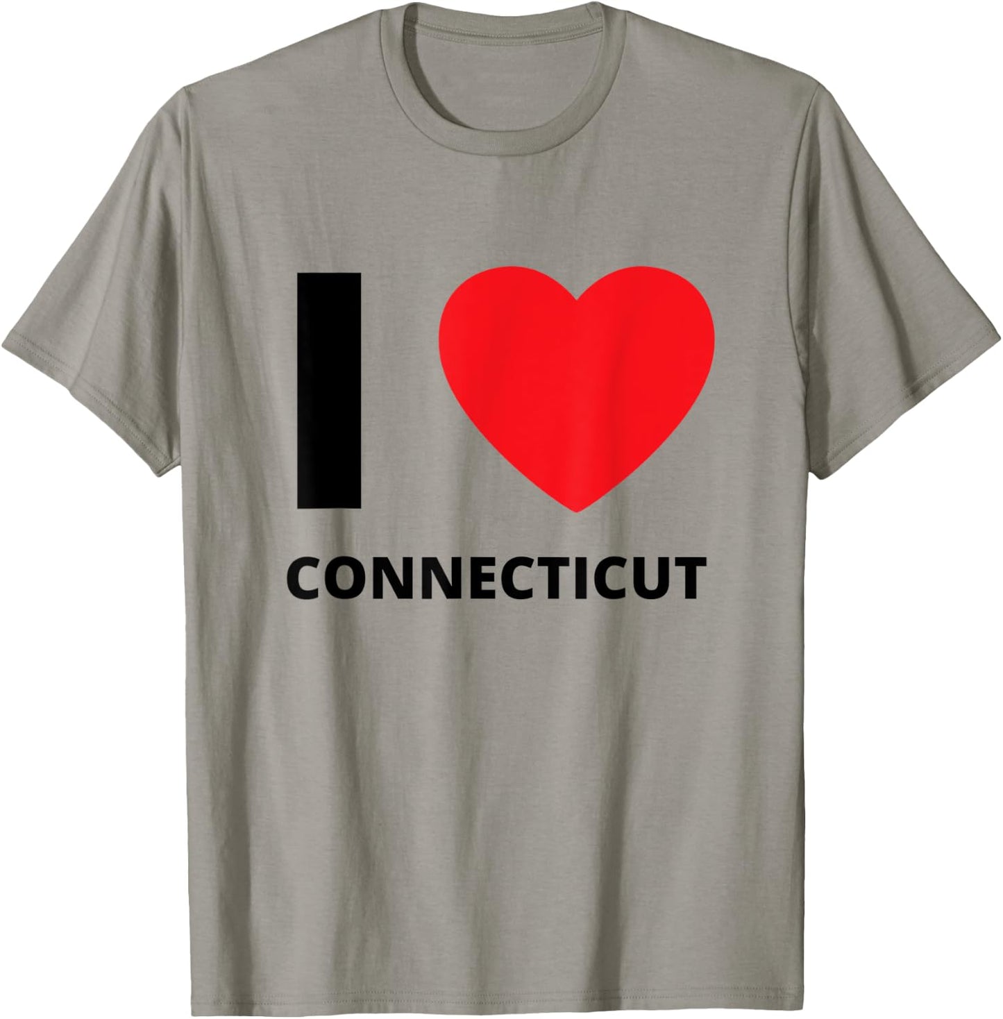 I Love Connecticut Heart CT - Travel Tourist T-Shirt - T-Shirt | Sand