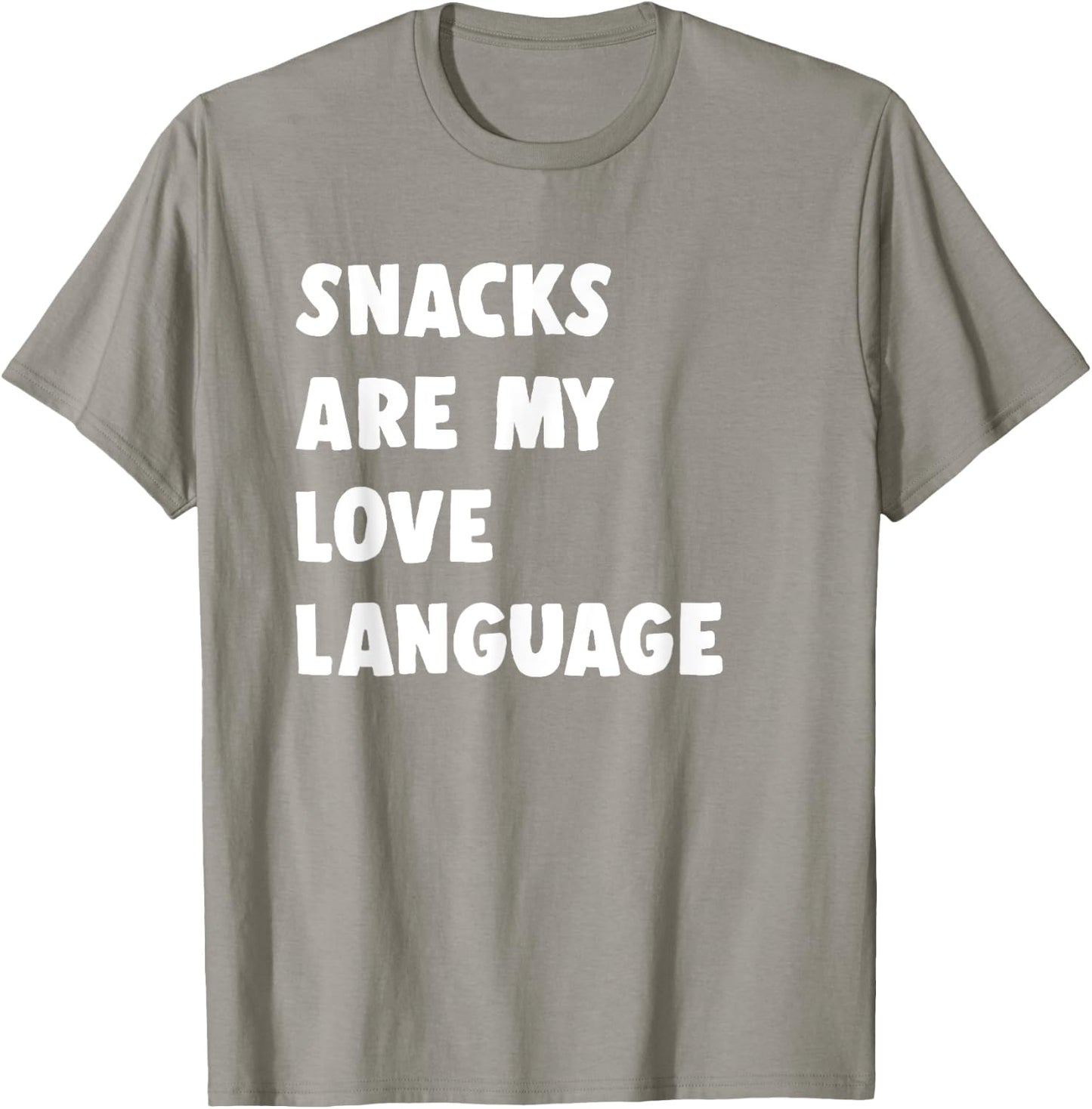 Snacks Are My Love Language Valentine Day T-Shirt - T-Shirt | Sand