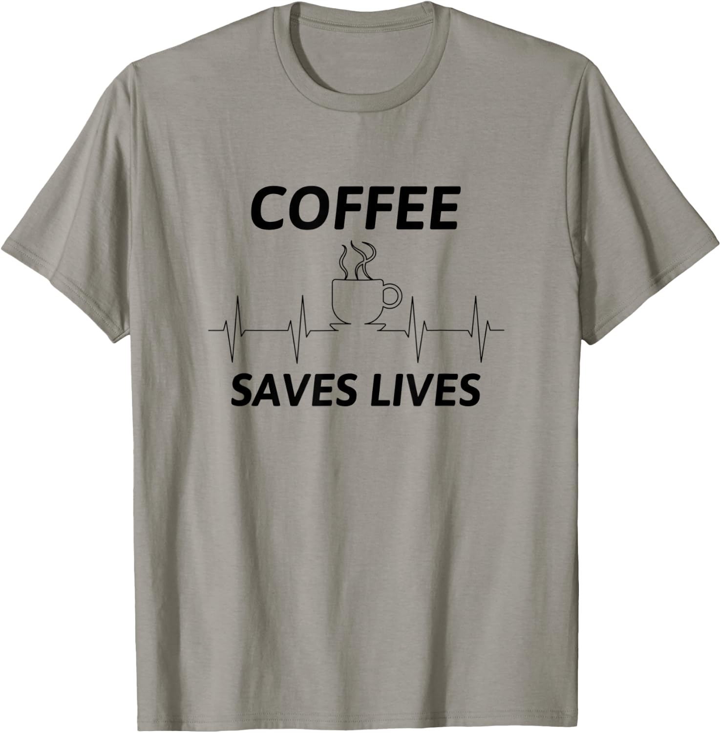 Coffee Saves Lives T-Shirt - T-Shirt | Sand