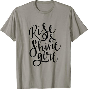 Rise & Shine Girl T-Shirt - T-Shirt | Sand