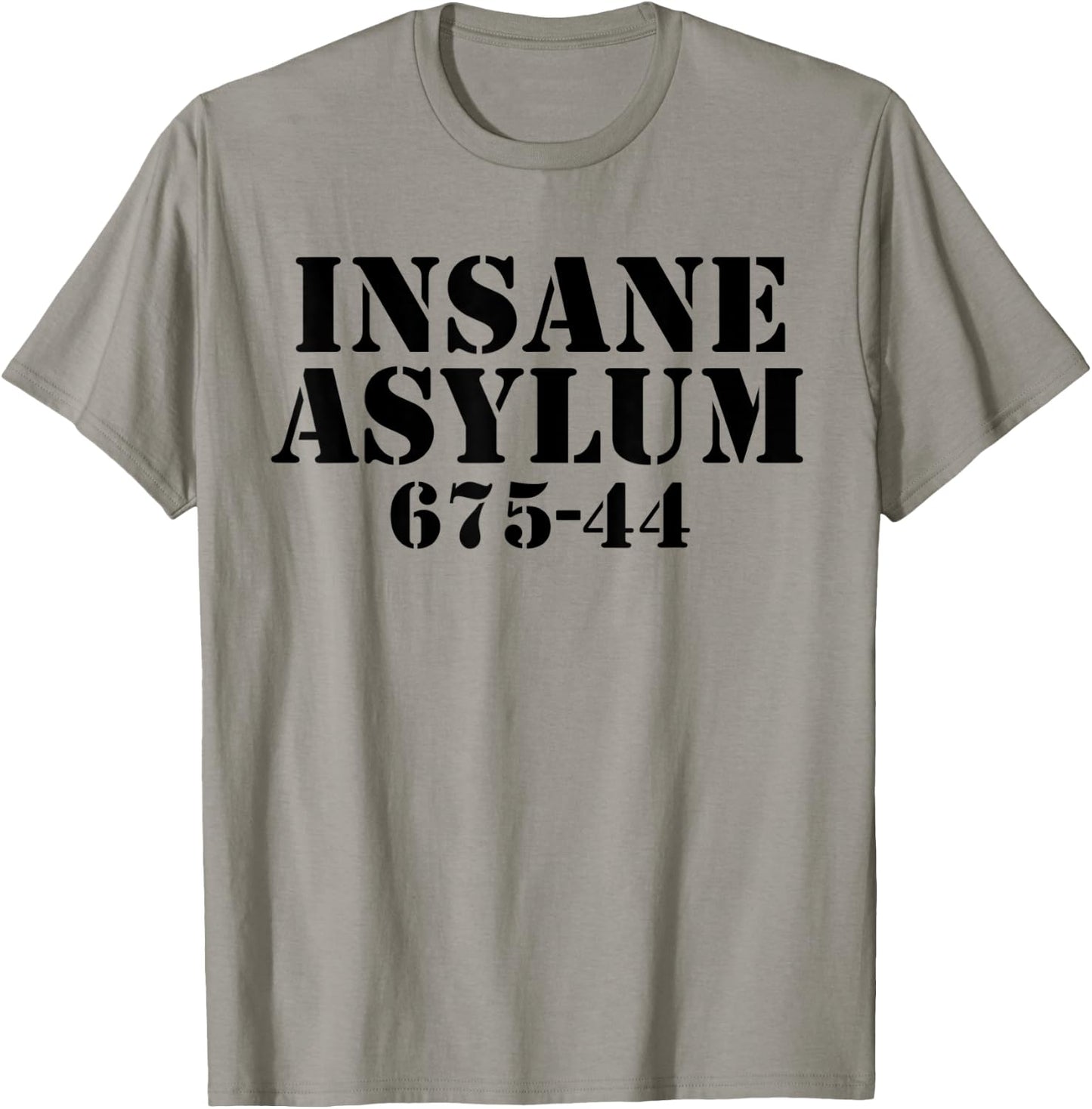 Funny Easy Lazy Halloween INSANE ASYLUM PRISON Costume Gift T-Shirt - T-Shirt | Sand