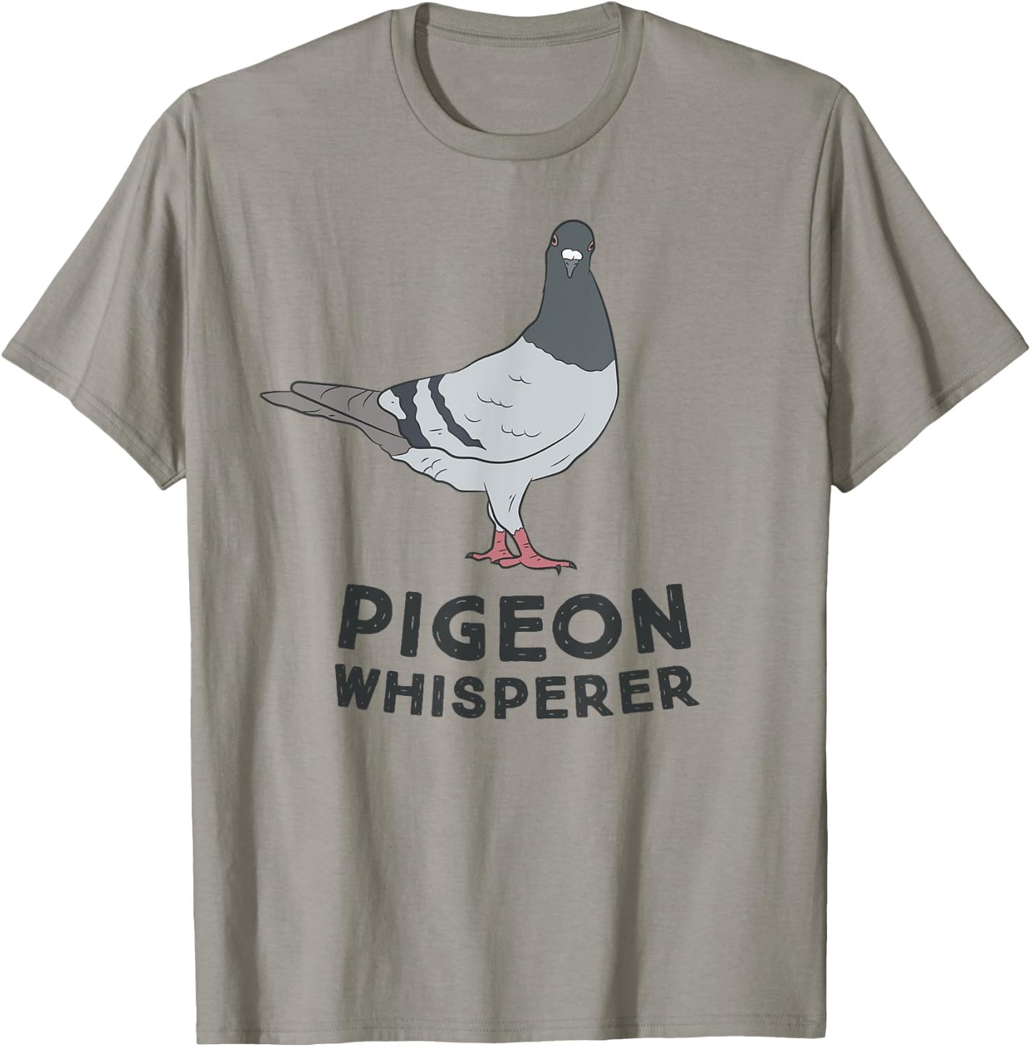 Pigeon Whisperer Cute Pigeon Lover Gift Pigeon Lover T-Shirt - T-Shirt | Sand