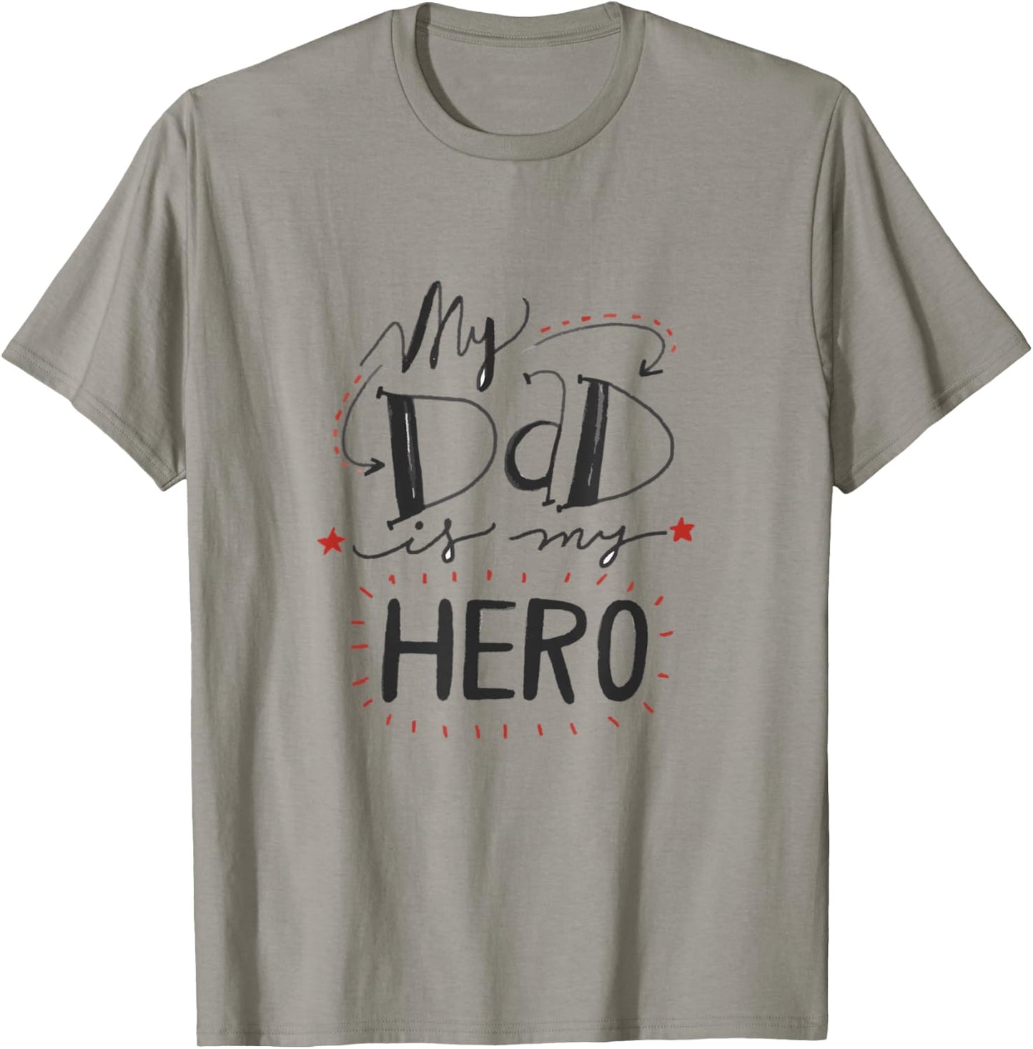 Fathers Day T Shirts For Kids My Dad Is My Hero Cute Design T-Shirt - T-Shirt | Sand