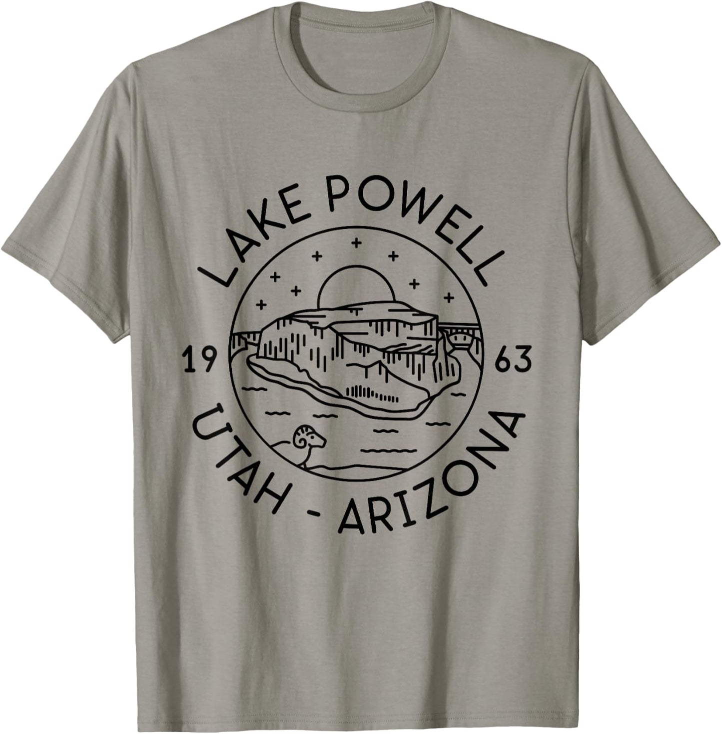 Lake Powell Reservoir 1963 Utah Arizona T-Shirt - T-Shirt | Sand