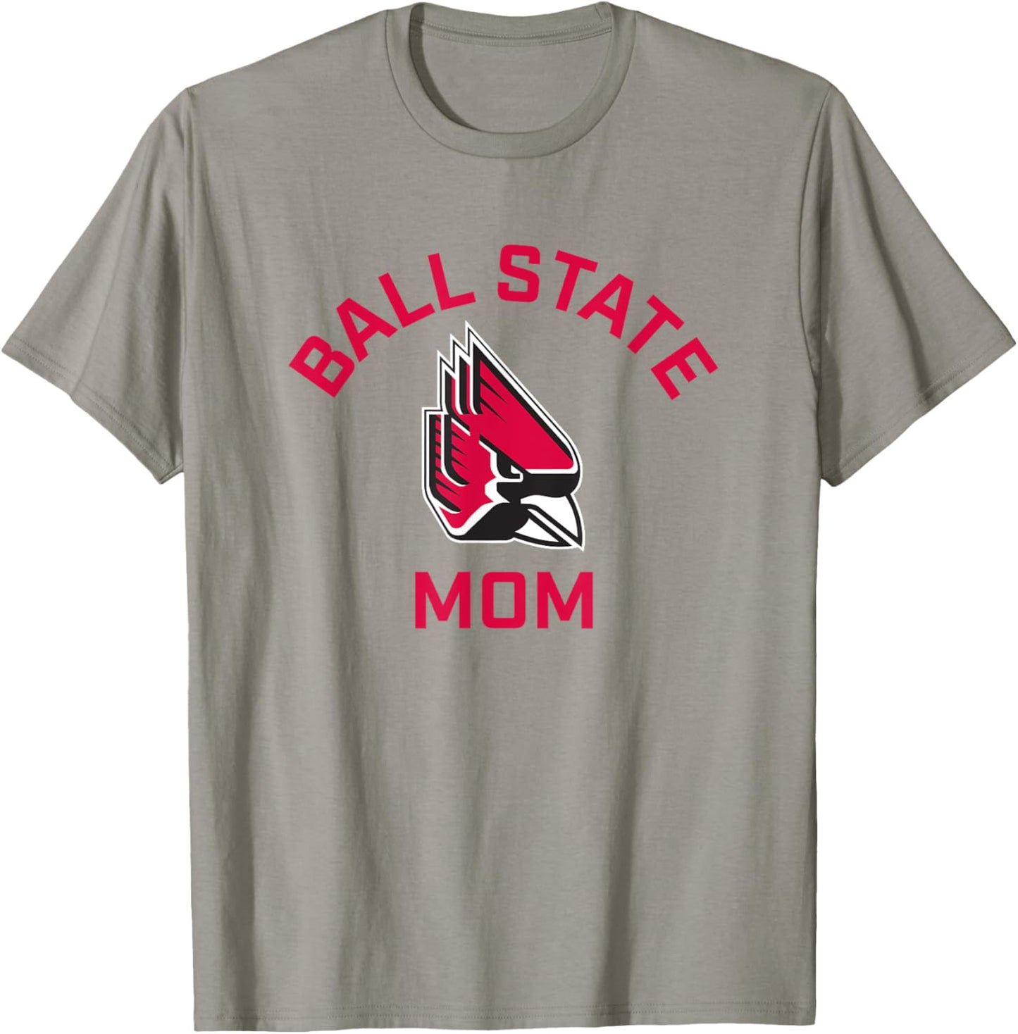 Ball State University Cardinals Arched Mom T-Shirt - T-Shirt | Sand