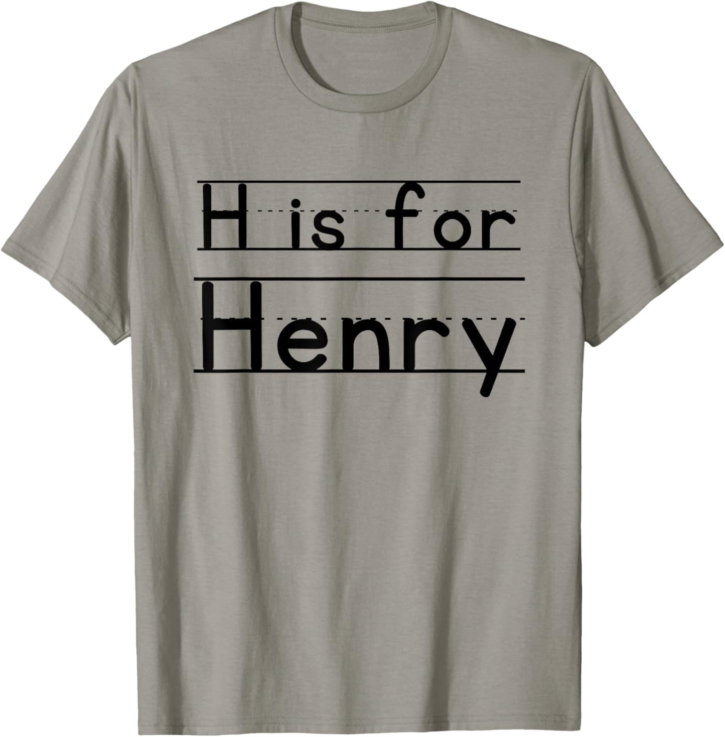 Funny School Kid Name H is For Henry Funny PreK For Boys T-Shirt - T-Shirt | Sand