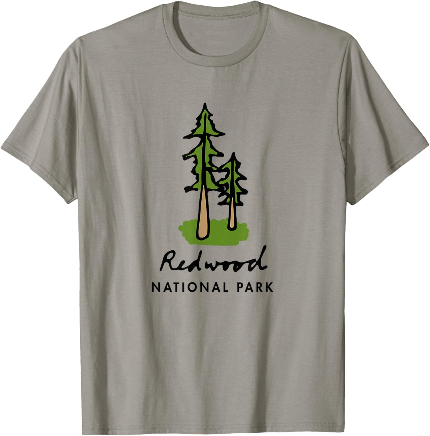 Family Vacation Design - Retro Redwood National Park T-Shirt - T-Shirt | Sand