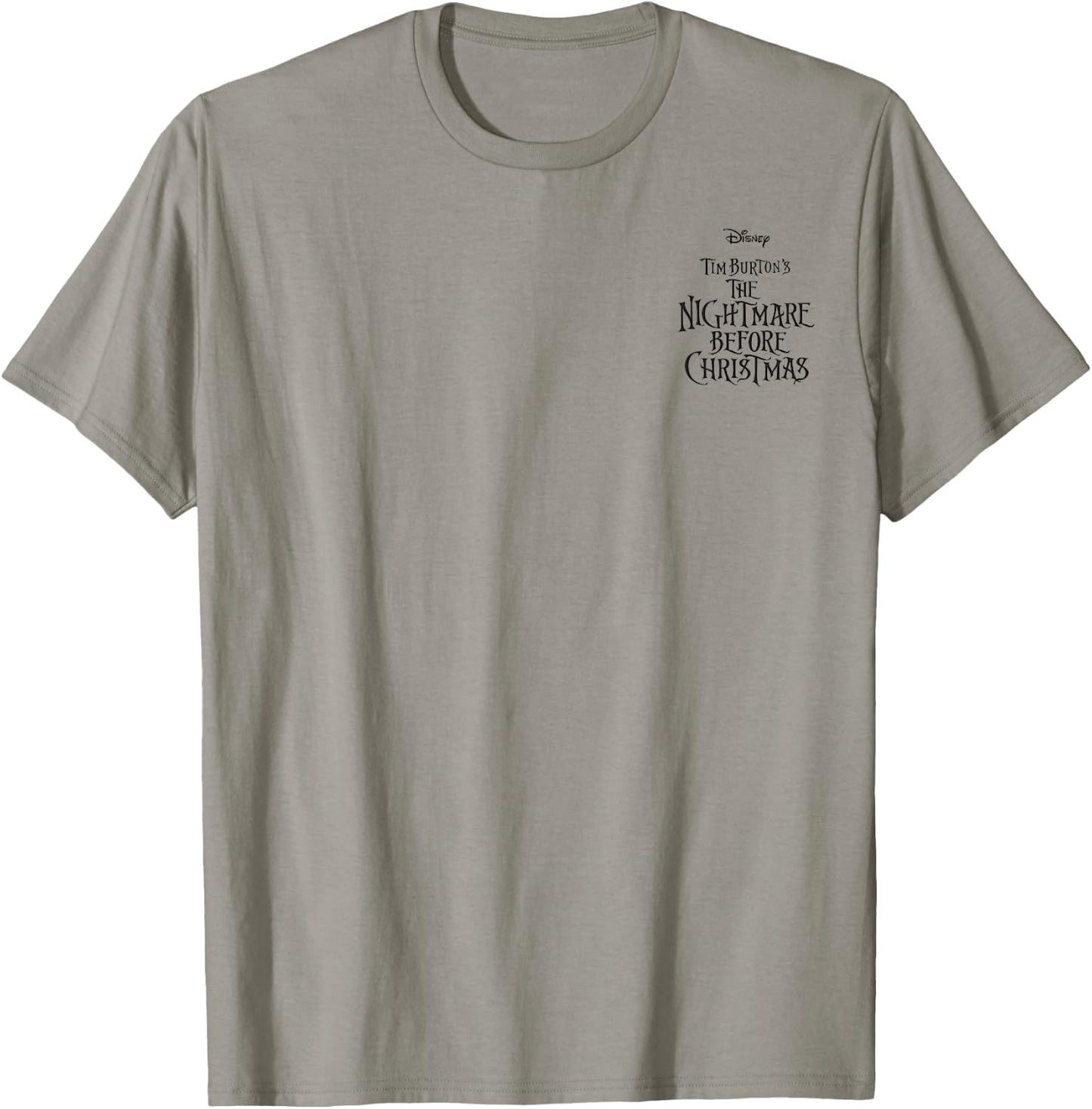Disney Nightmare Before Christmas Group Shot Front & Back T-Shirt - T-Shirt | Sand