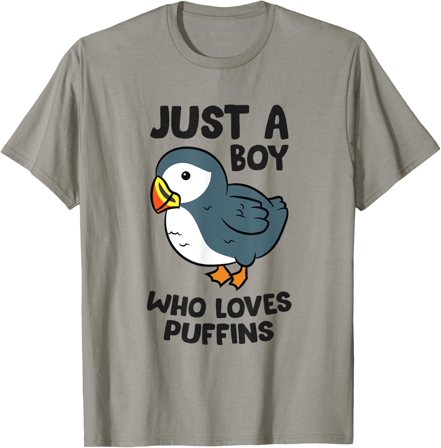 Just a Boy Who Loves Puffins T-Shirt - T-Shirt | Sand