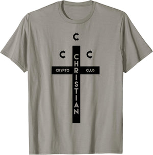 Kevin Smith Clerks 3 Elias Christian Crypto Club Logo Retro T-Shirt - T-Shirt | Sand