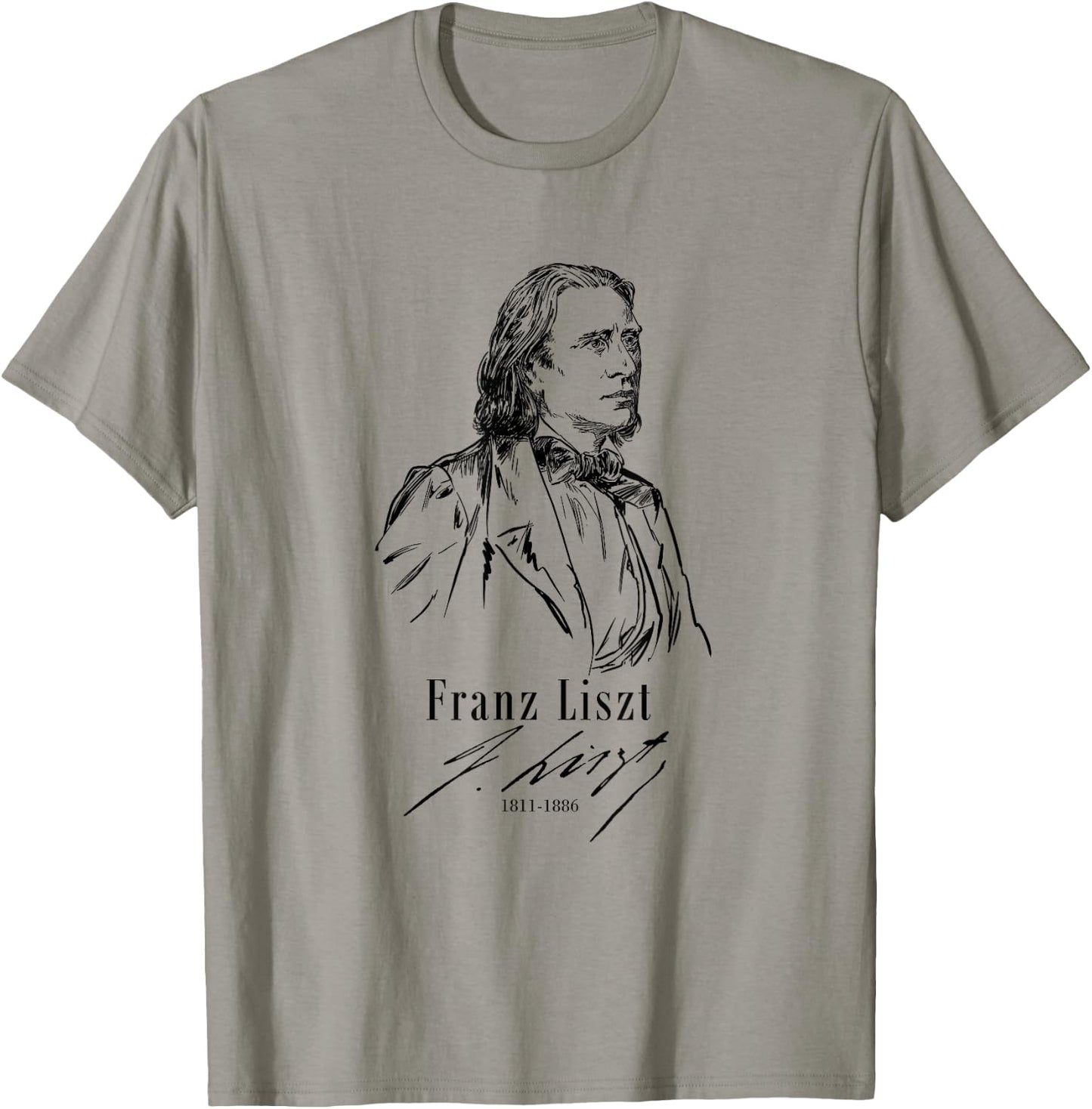 Tfantasy Franz Liszt, Classical Music-Piano T-Shirt - T-Shirt | Sand
