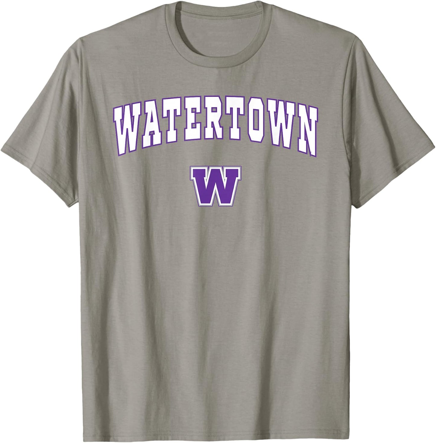 Watertown High School Purple Tigers T-Shirt - T-Shirt | Sand