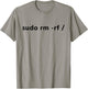 Funny Linux Sudo RM RF / Programmer Linux T-Shirt - T-Shirt | Sand
