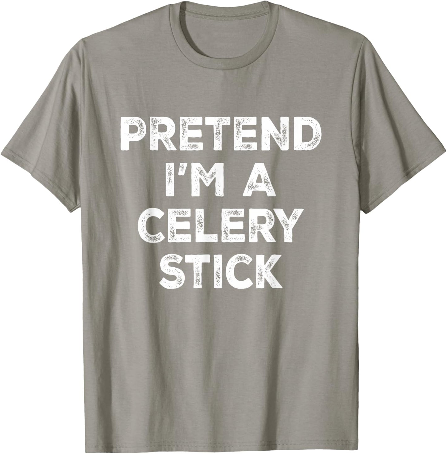 Pretend I'm A Celery Stick Lazy Halloween Costume T-Shirt - T-Shirt | Sand