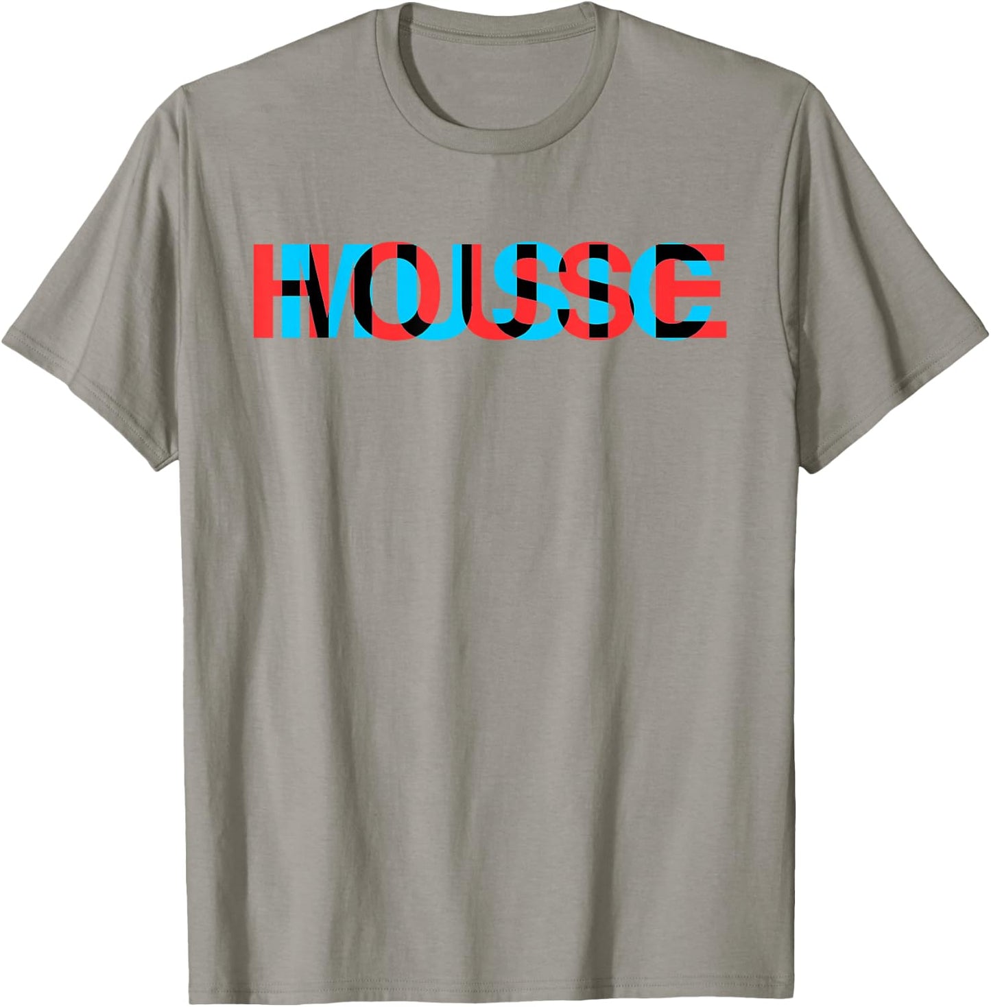 House Music Glitch Optical Illusion - EDM Rave DJ T-Shirt - T-Shirt | Sand