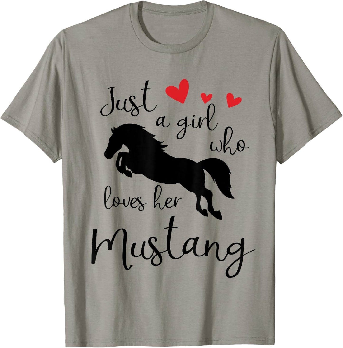 Just a girl who loves her mustang horse T-Shirt - T-Shirt | Sand