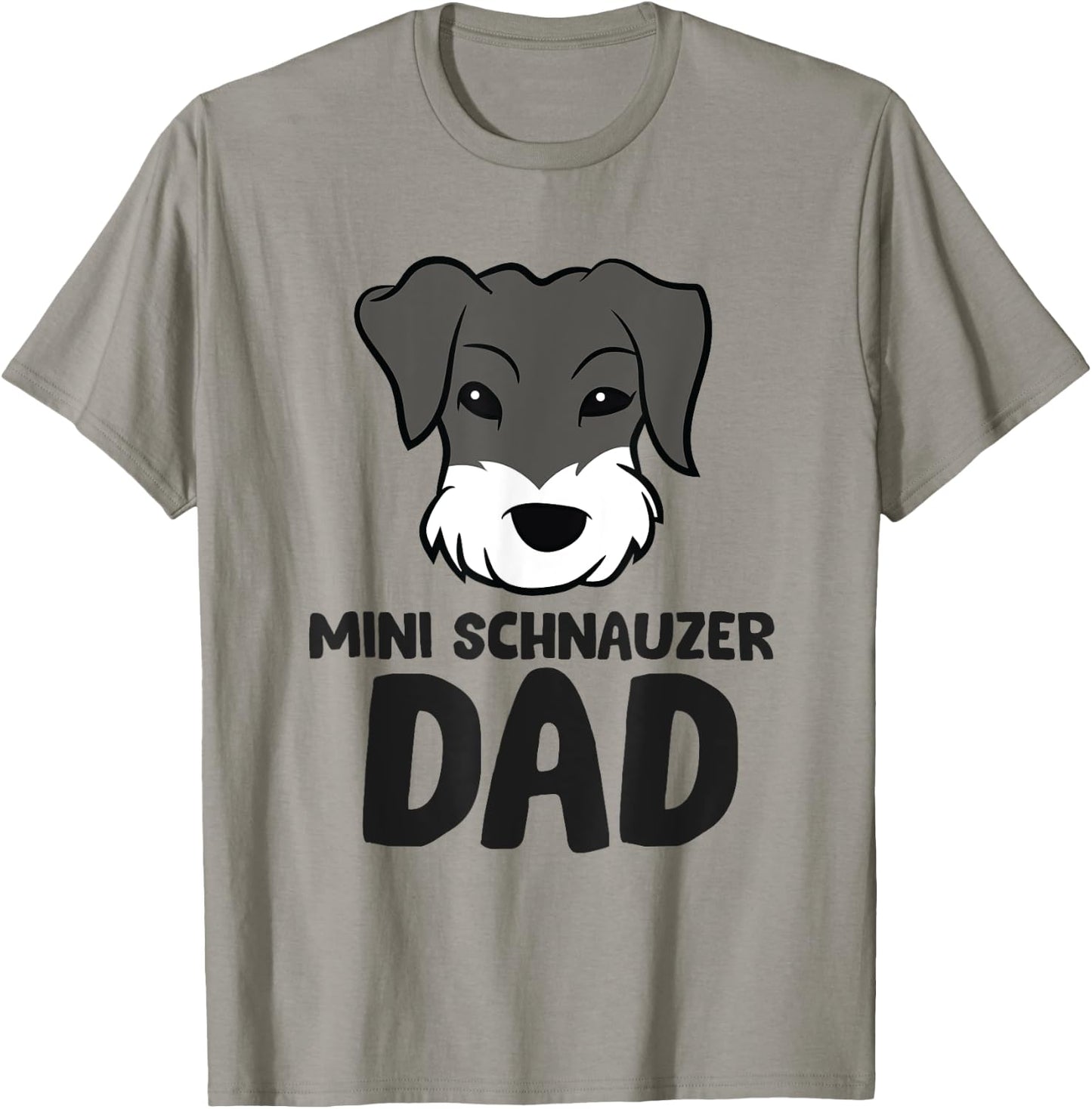 Mini Schnauzer Dad Miniature Schnauzer Dad T-Shirt - T-Shirt | Sand