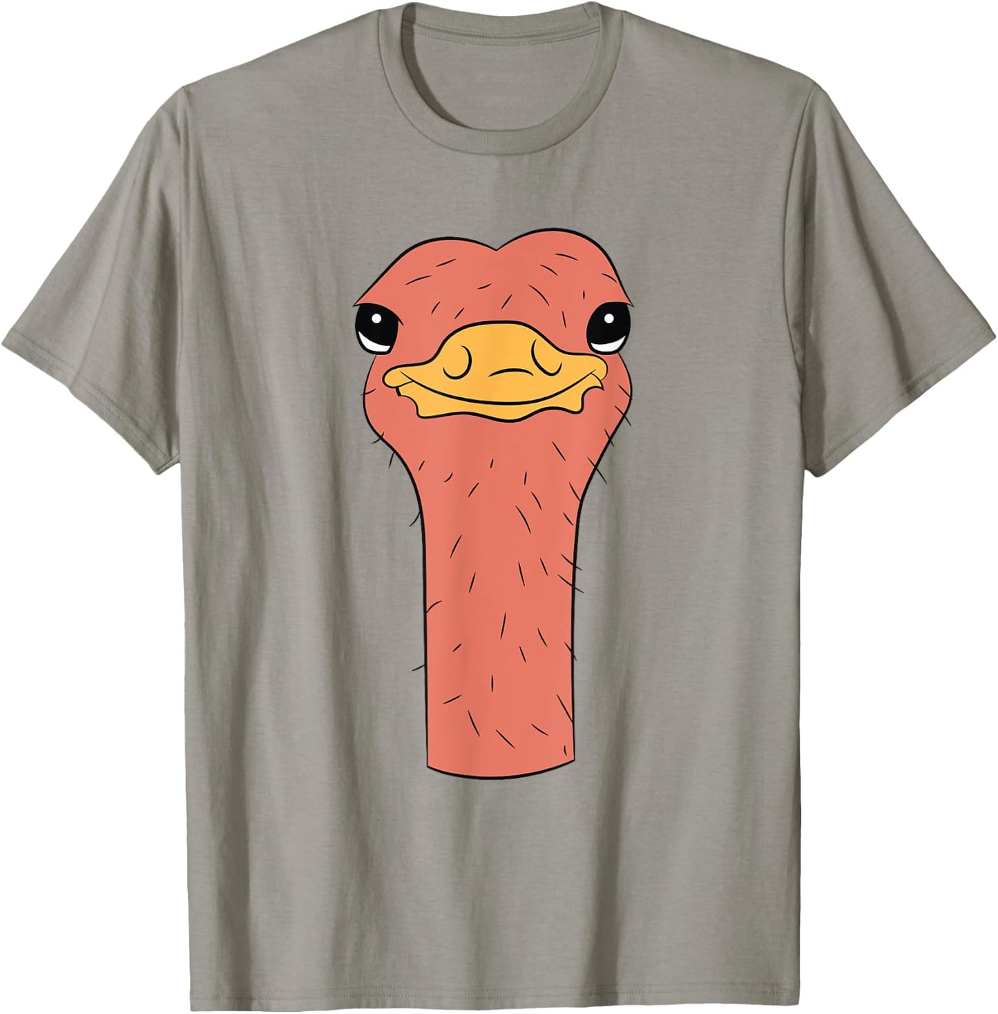 Ostrich Head Ostrich Funny Ostrich Costume T-Shirt - T-Shirt | Sand