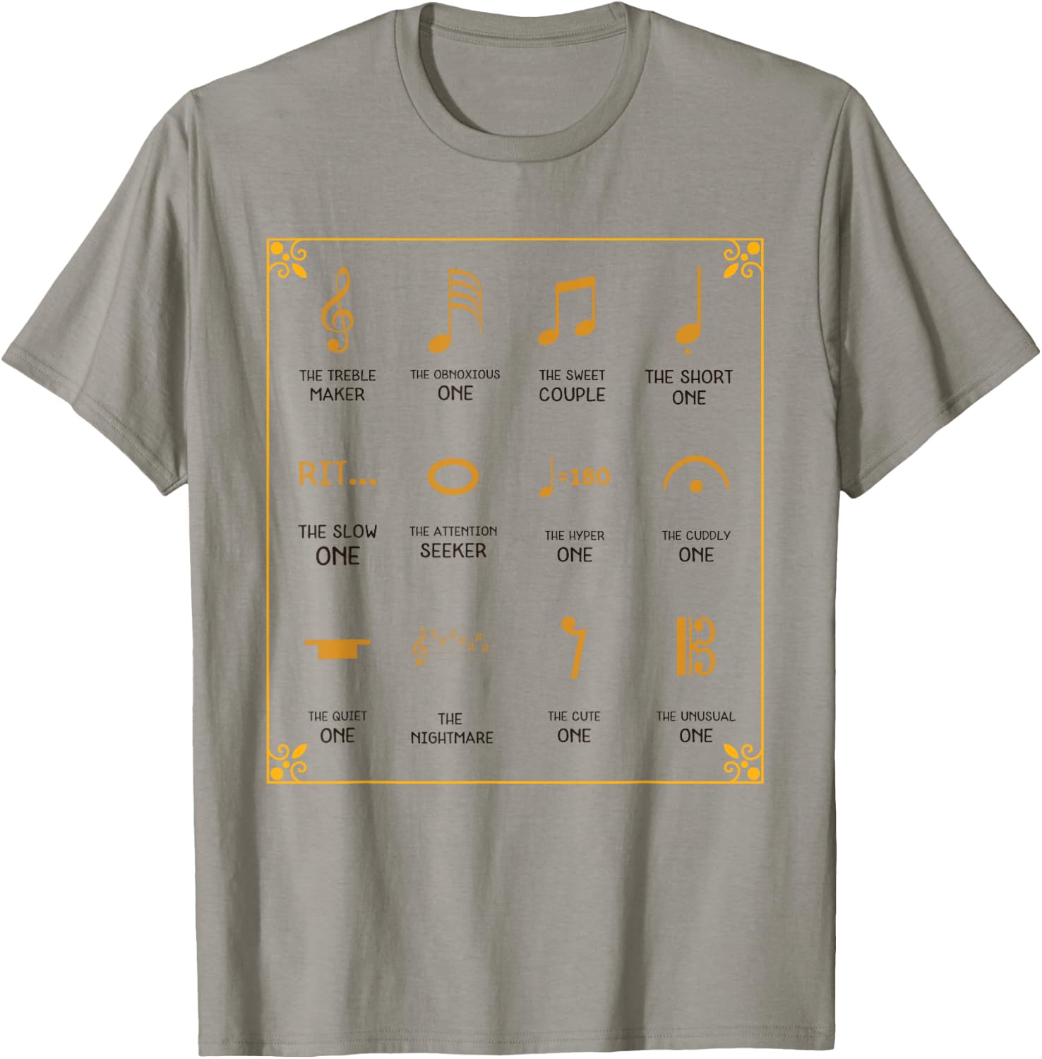 Funny Music Notes Definition Music Theory Instrument Humor T-Shirt - T-Shirt | Sand
