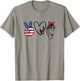 Cowgirls Shirts Americana Peace Love Horses 4th of July T-Shirt - T-Shirt | Sand