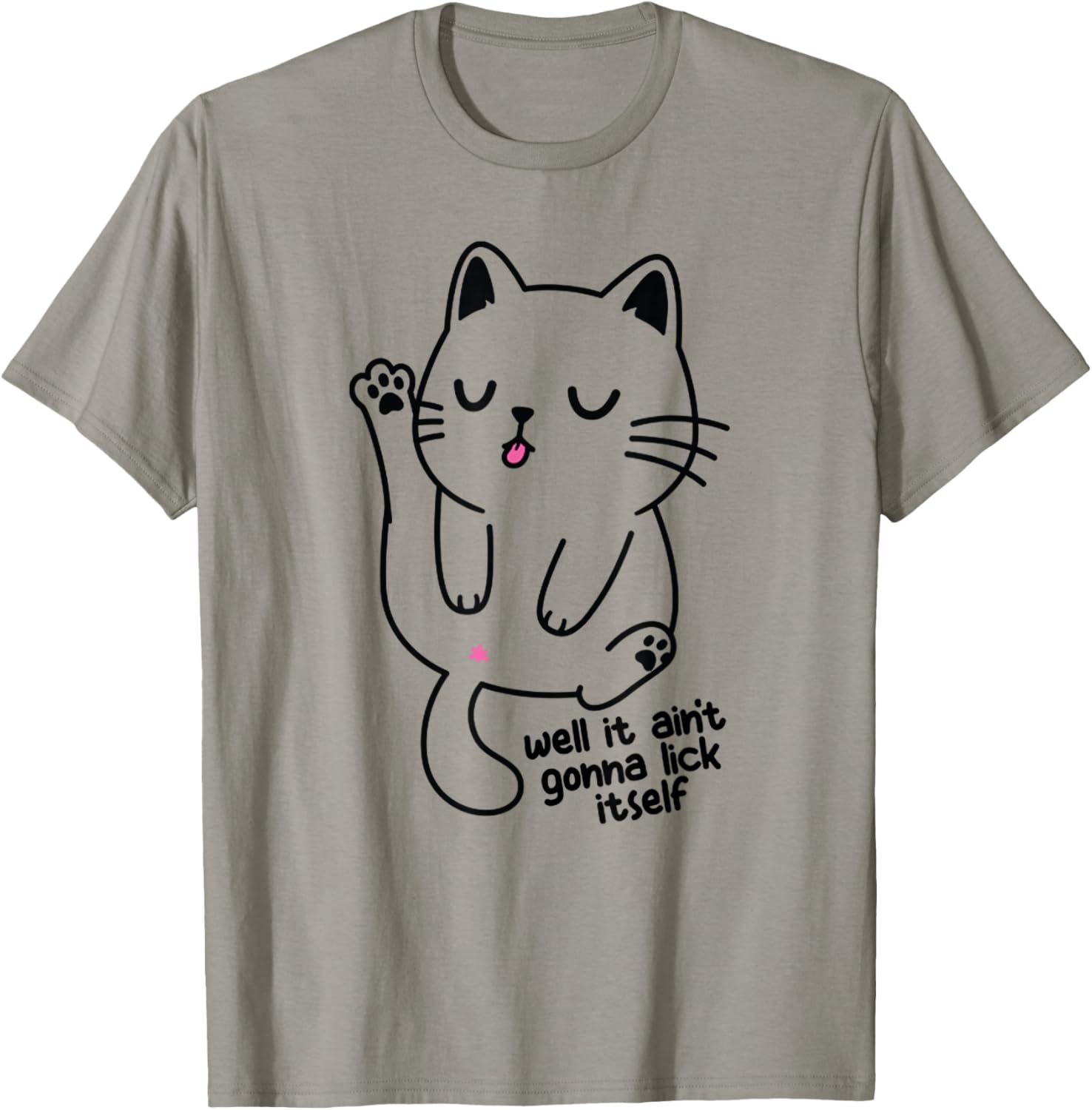 Funny Kitty Butthole Cat Butthole Cat Lover Gifts Men Women T-Shirt - T-Shirt | Sand