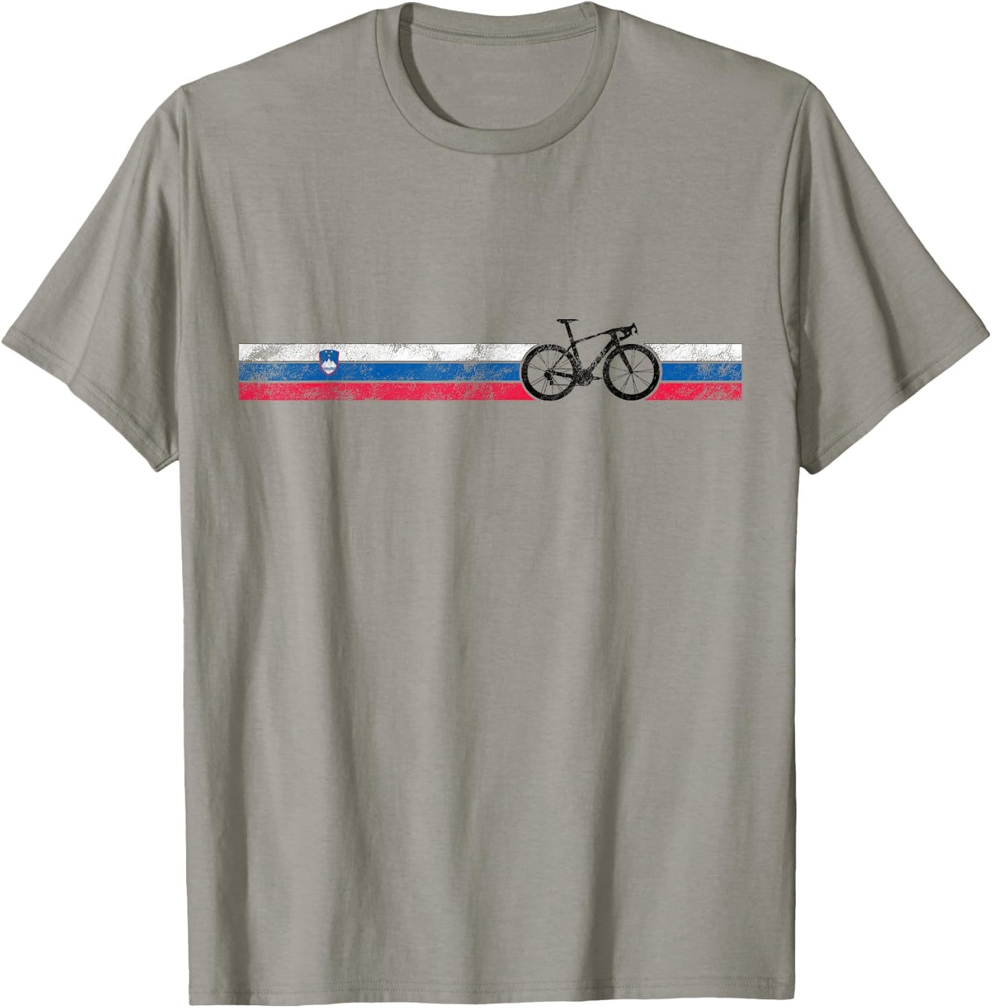 Cyclist Flag Republic Slovenia Slovene Cycling Gift T-Shirt - T-Shirt | Sand