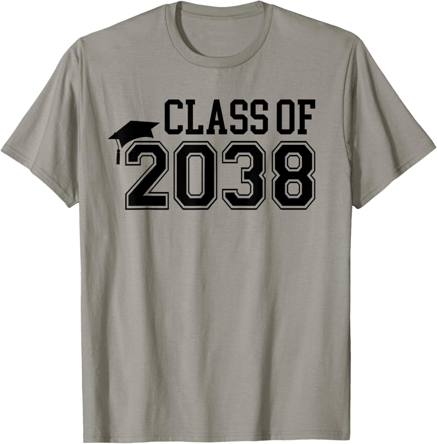 Kindergarten Class of 2038 First Day School Grow with Me T-Shirt - T-Shirt | Sand