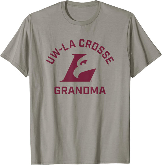University of Wisconsin-La Crosse Eagles Arched Grandma T-Shirt - T-Shirt | Sand