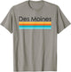 Vintage Des Moines WA Retro Design T-Shirt - T-Shirt | Sand