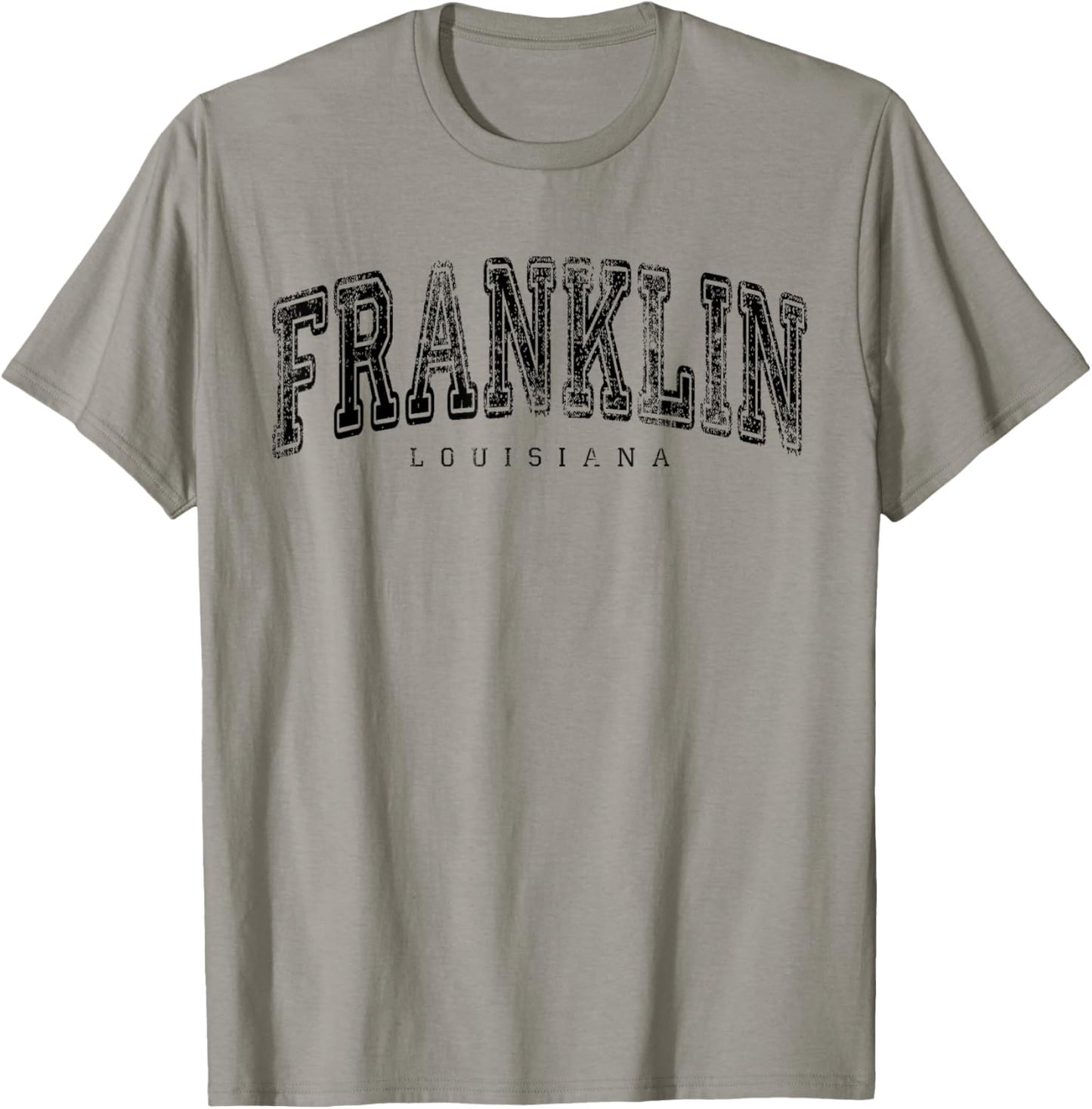 Franklin Louisiana Vintage Retro US City State Travel T-Shirt - T-Shirt | Sand