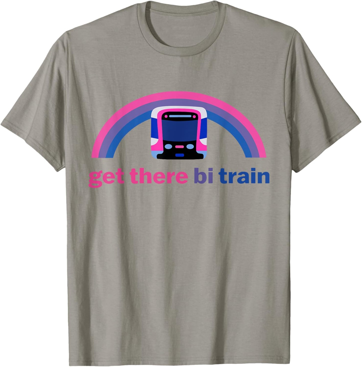 Get There Bi Train T-Shirt - T-Shirt | Sand