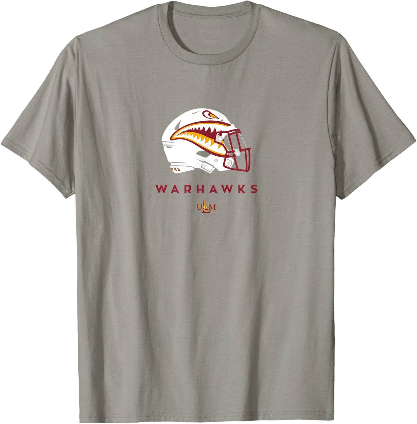 Louisiana Monroe ULM Warhawks All-Season Football Helmet T-Shirt - T-Shirt | Sand