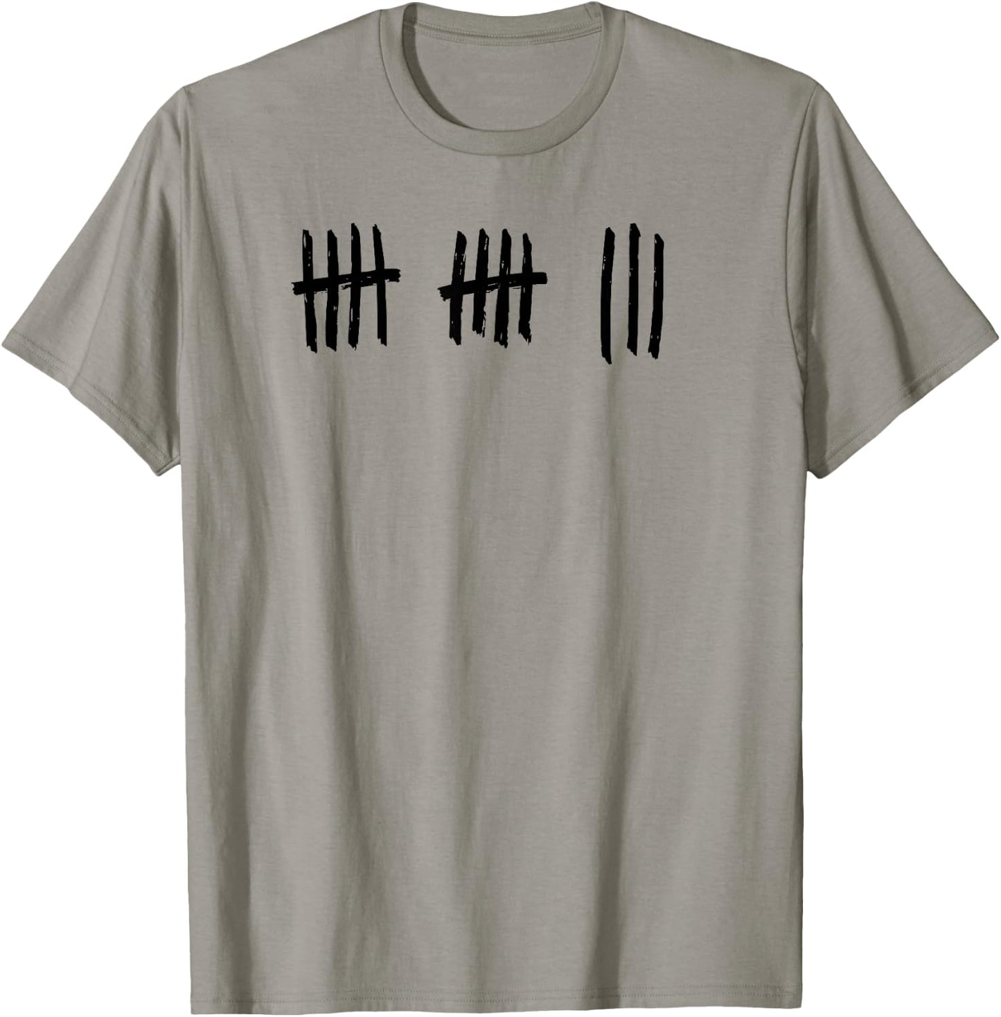 13th Birthday Outfit 13 Years Old Tally Marks Anniversary T-Shirt - T-Shirt | Sand