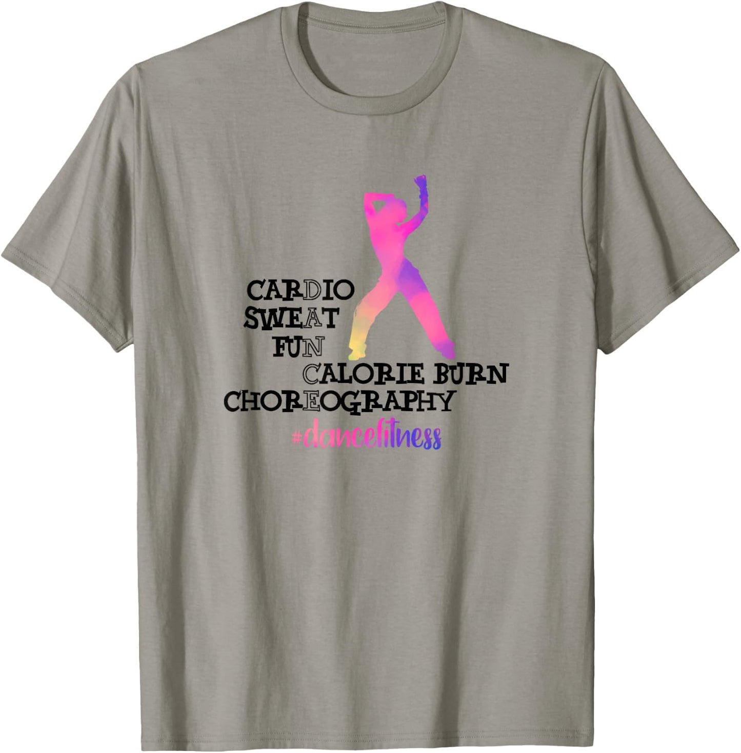 Calorie Burn Choreography Dance Fitness Instructor Exercise T-Shirt - T-Shirt | Sand