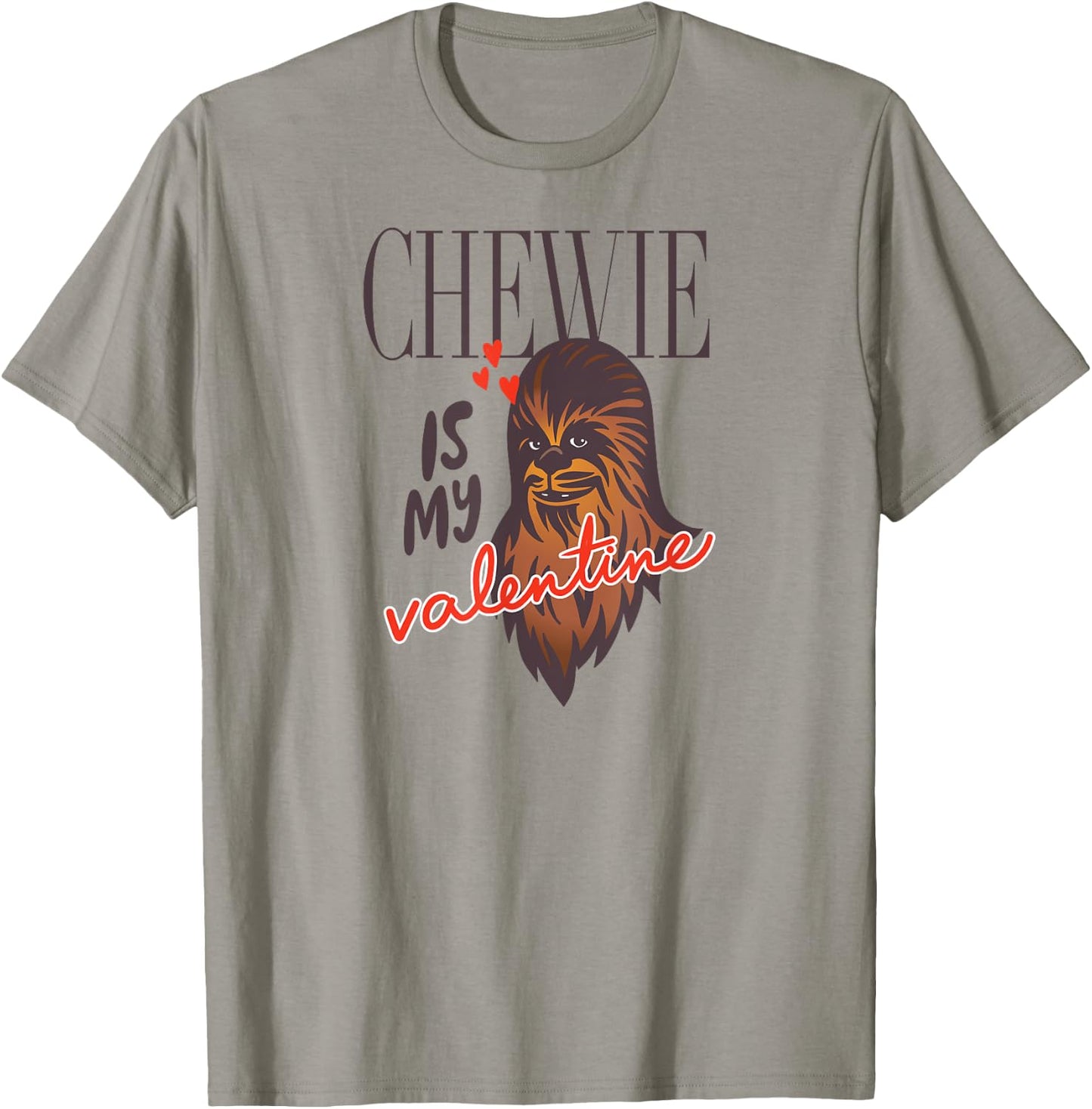 Amazon Essentials Star Wars Chewbacca Chewie Is My Valentine T-Shirt - T-Shirt | Sand