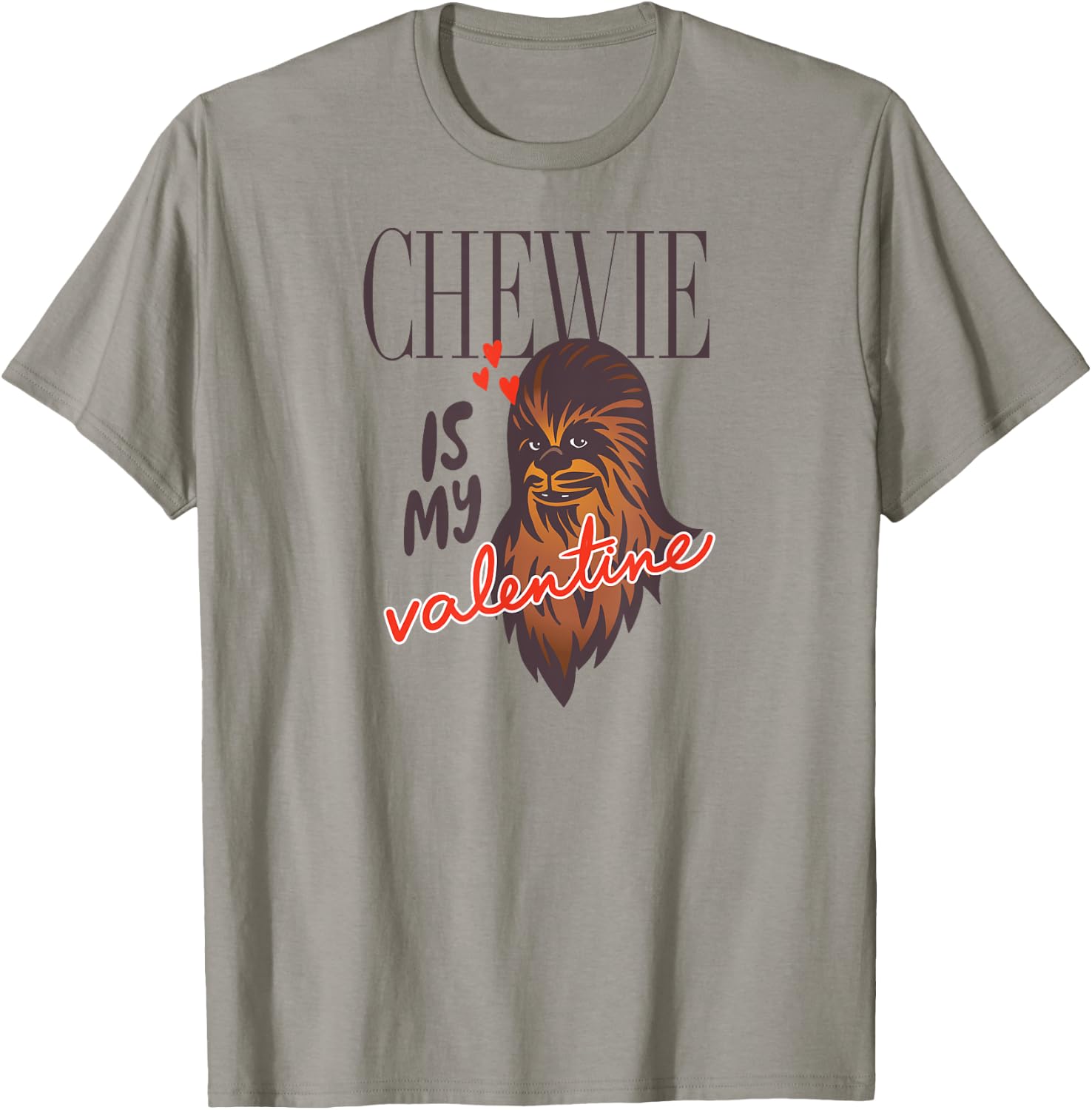 Amazon Essentials Star Wars Chewbacca Chewie Is My Valentine T-Shirt - T-Shirt | Sand