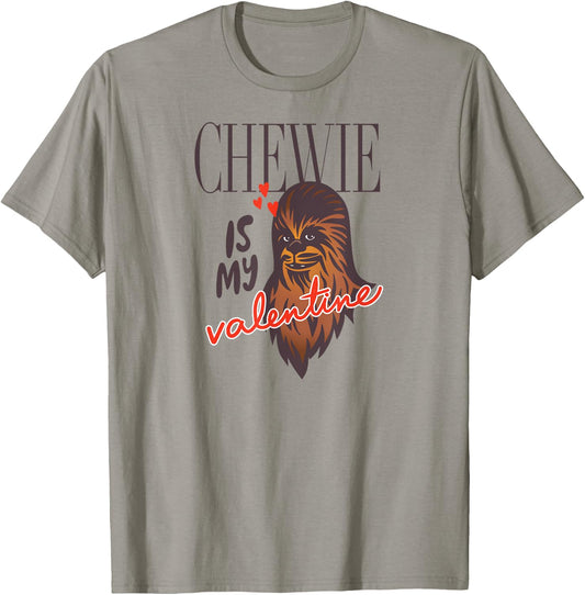 Amazon Essentials Star Wars Chewbacca Chewie Is My Valentine T-Shirt - T-Shirt | Sand