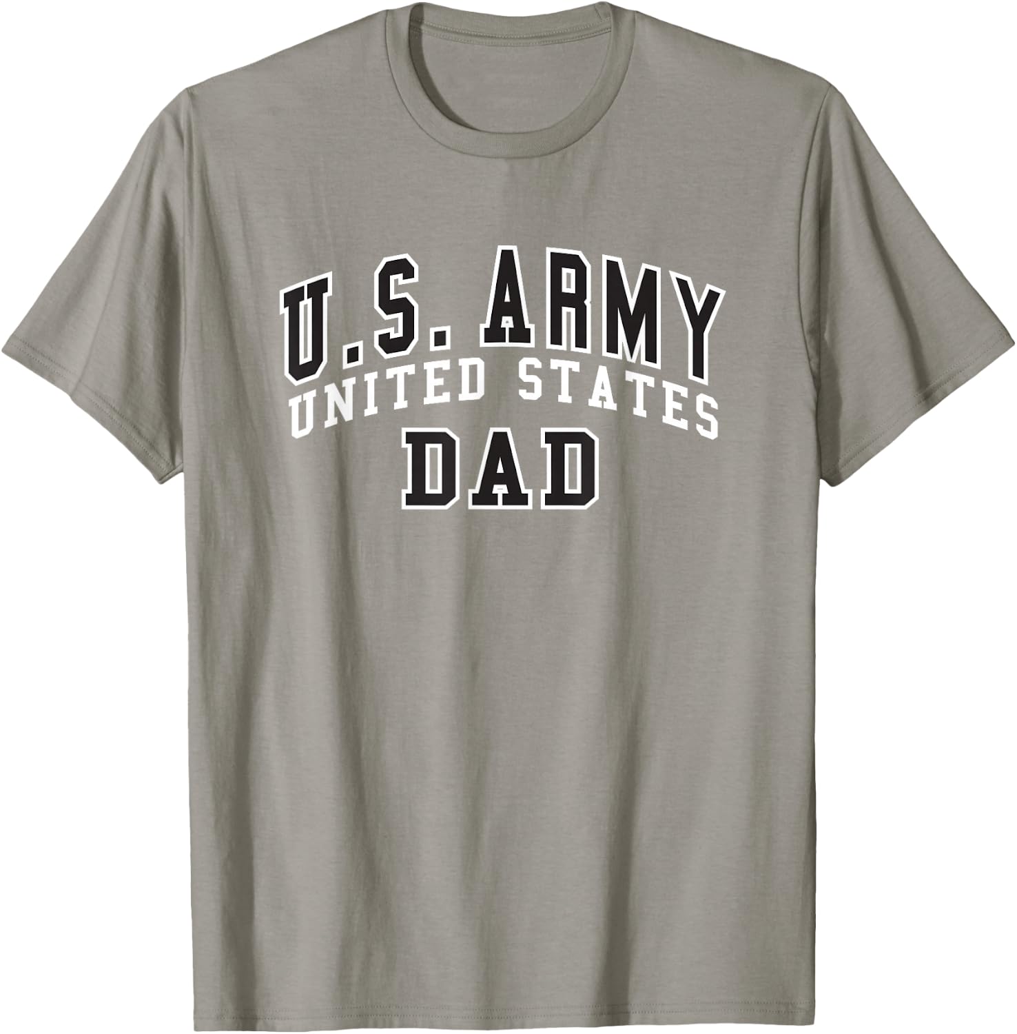 Military Army United States Dad Gray Officially Licensed T-Shirt - T-Shirt | Sand