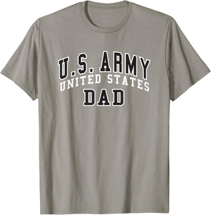 Military Army United States Dad Gray Officially Licensed T-Shirt - T-Shirt | Sand