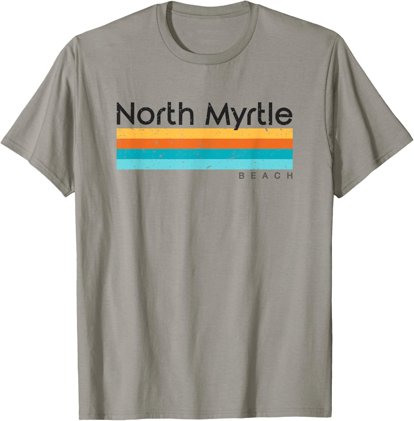 Vintage North Myrtle Beach SC South Carolina Retro Design T-Shirt - T-Shirt | Sand