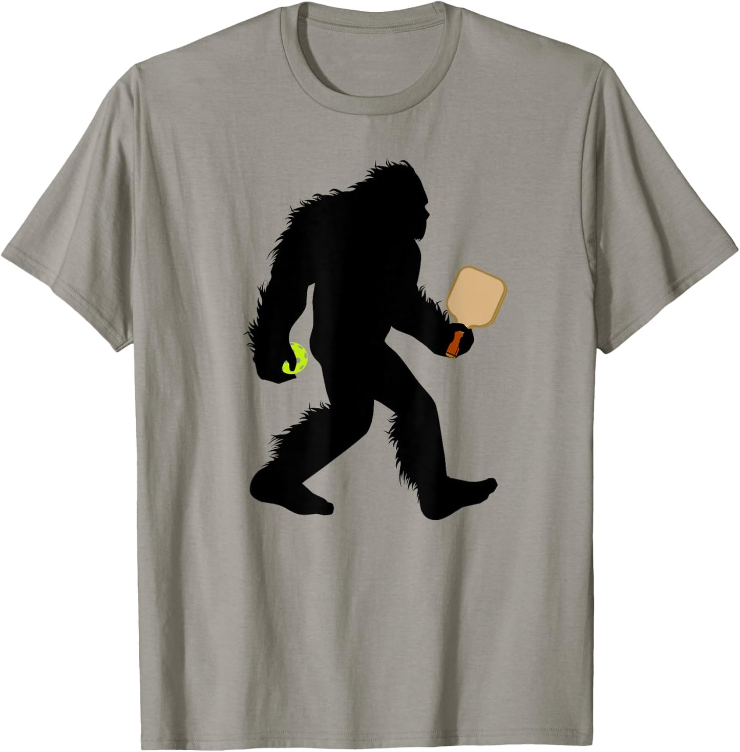 Bigfoot Pickleball Sport Dinker Sasquatch T-Shirt - T-Shirt | Sand