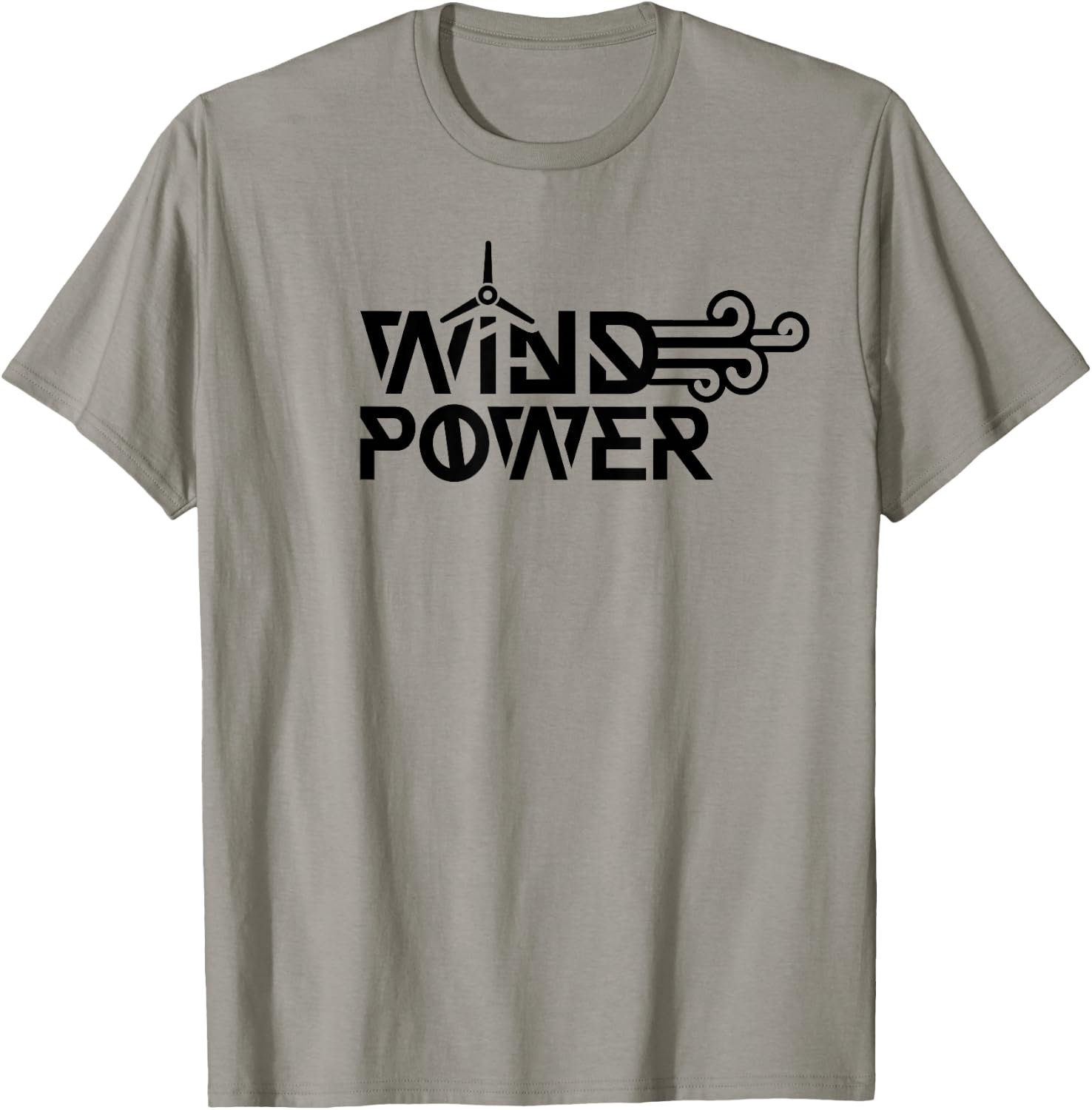 Wind Power Renewables Windmill Energy T-Shirt - T-Shirt | Sand