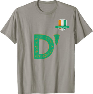 Team Flag Group apparel - D' - Côte d'Ivoire Ivory Coast T-Shirt - T-Shirt | Sand