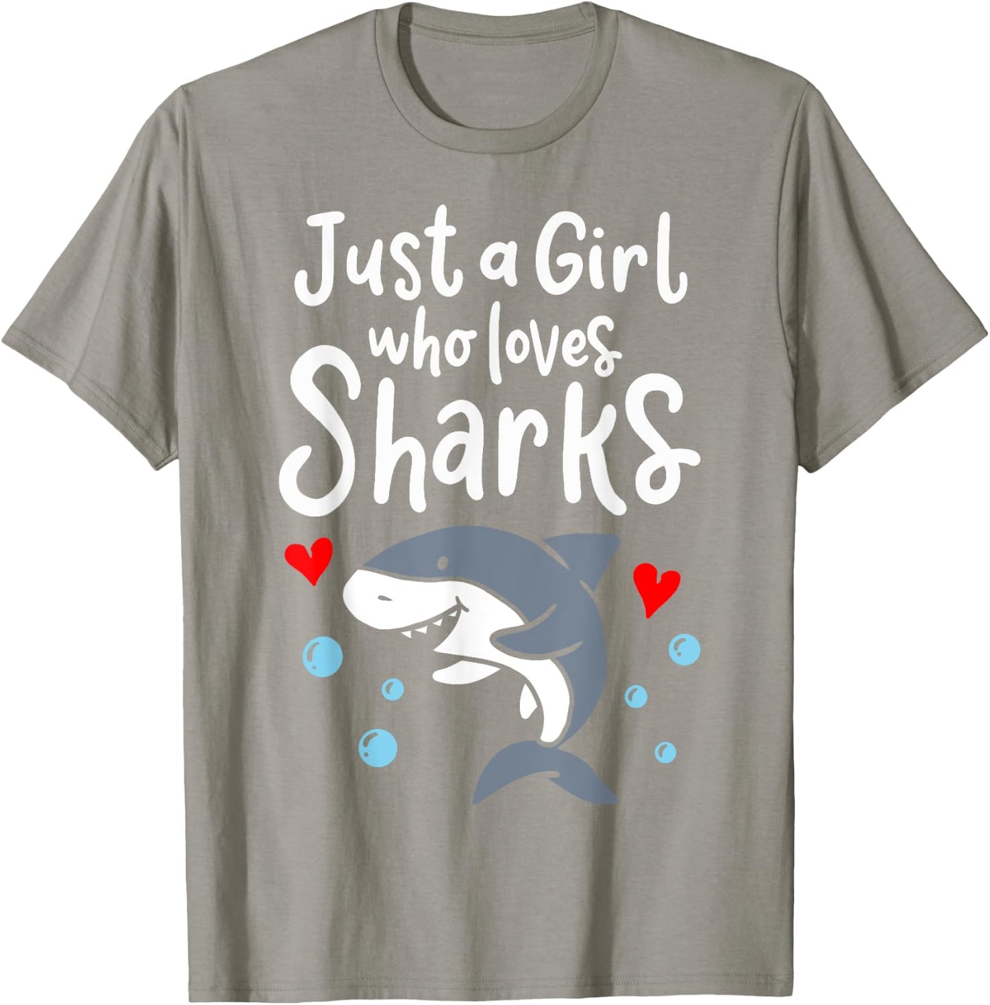 Shark Just a Girl Who Loves Sharks T-Shirt - T-Shirt | Sand