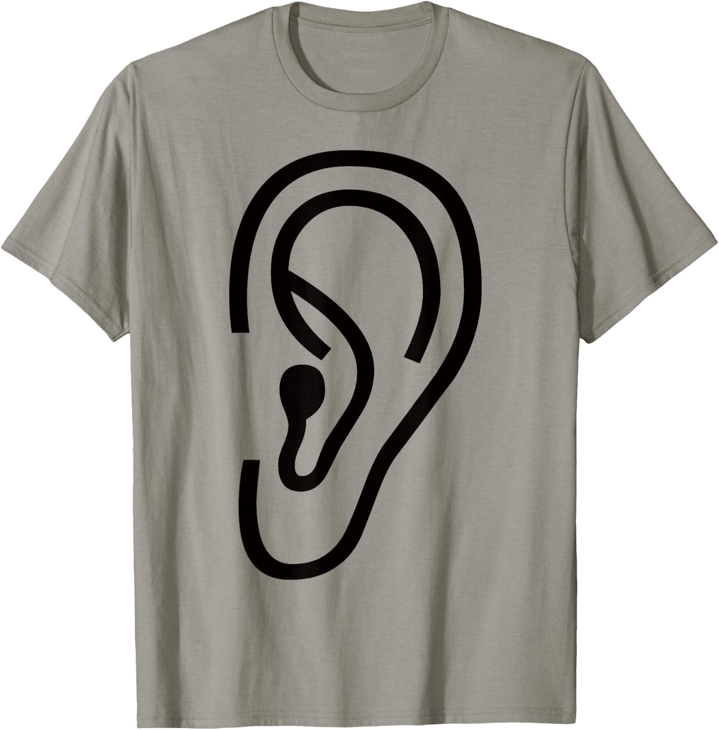 Big Funny Human Ear T-Shirt - T-Shirt | Sand