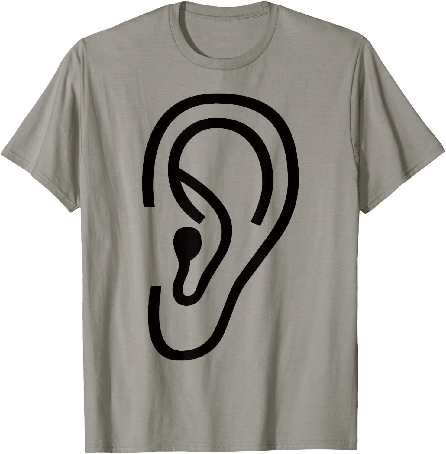 Big Funny Human Ear T-Shirt - T-Shirt | Sand