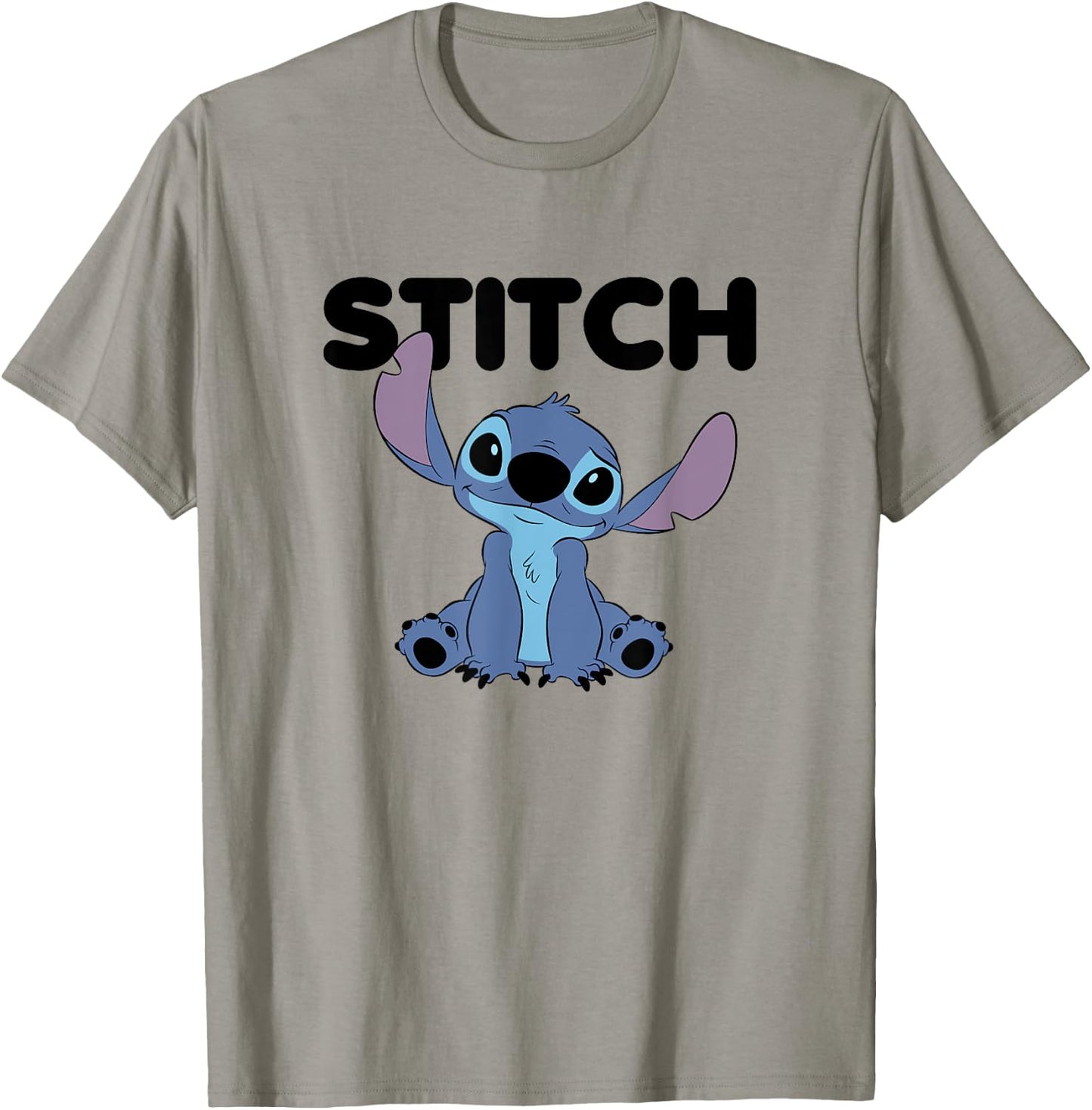 Disney Lilo & Stitch Cute Happy Stitch Big Chest Portrait T-Shirt - T-Shirt | Sand
