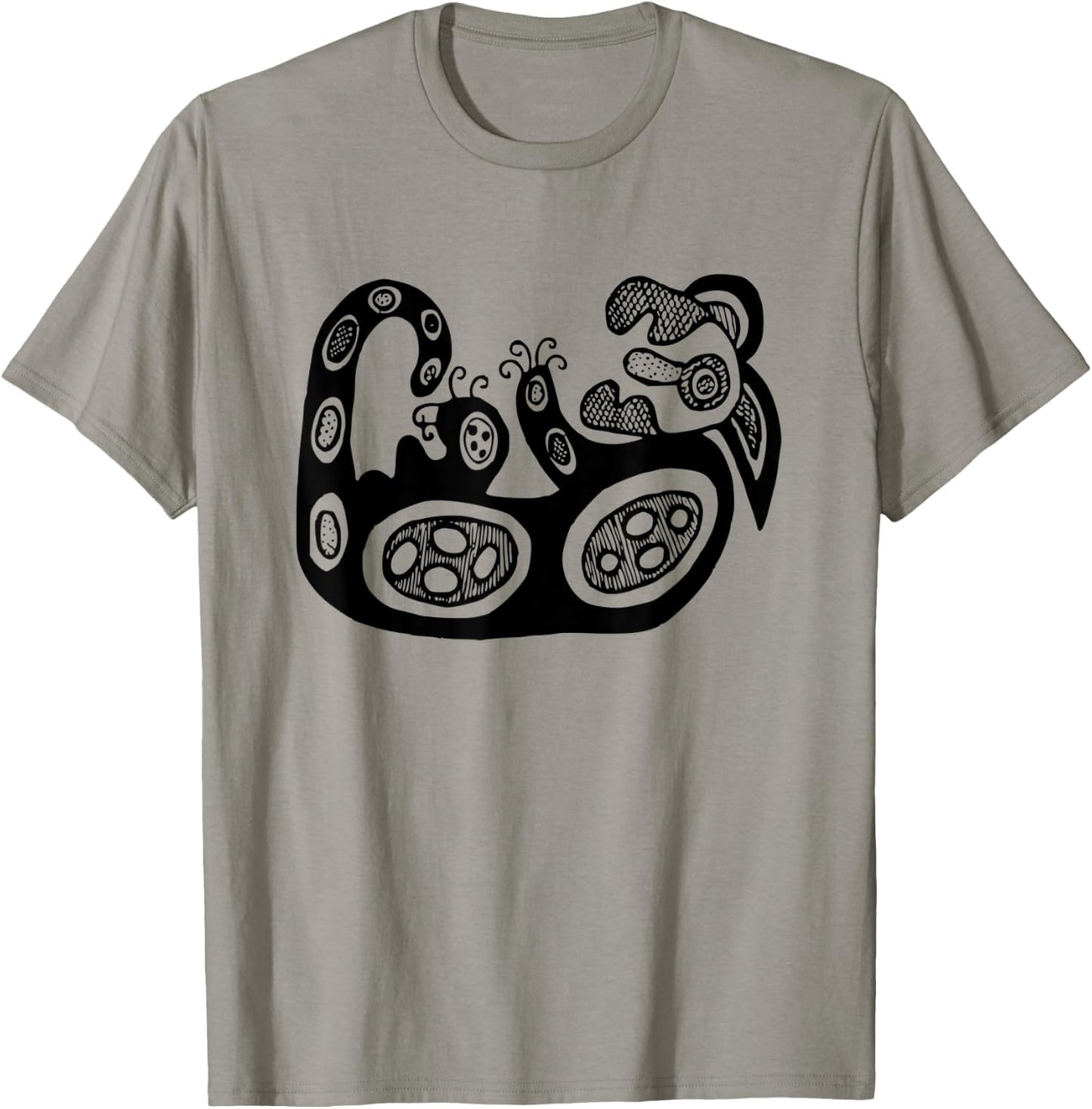 Dingo Dog - Australian Aborigine Rock Art Aboriginal T-Shirt - T-Shirt | Sand