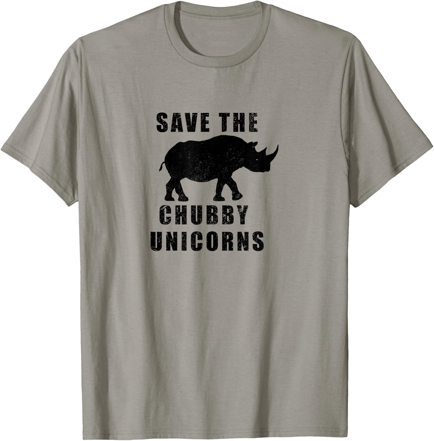 Save The Chubby Unicorns Funny T-Shirt - T-Shirt | Sand